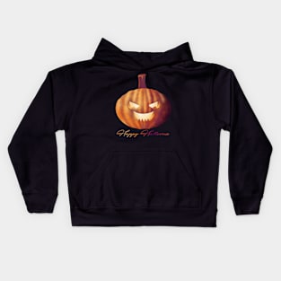 Happy Halloween Pumpkin Lantern Kids Hoodie